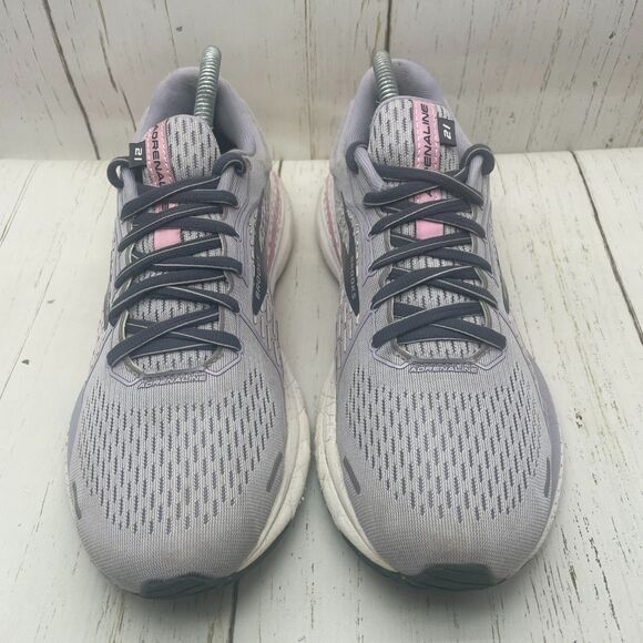 Brooks Adrenaline 21 Women's Size 9.5 B (Medium) Running Shoes Purple Grey - Picture 6 of 11